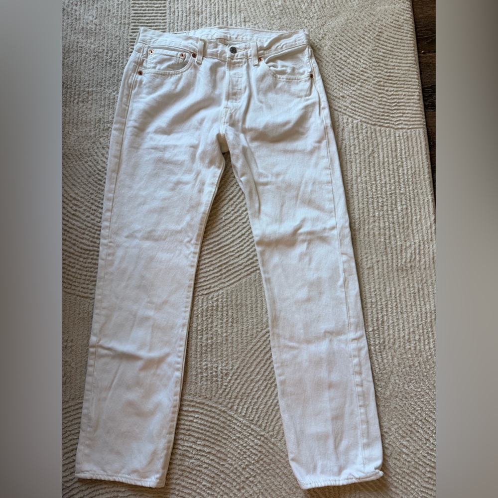 Signature by Levi Strauss White Boyfriend Jeans